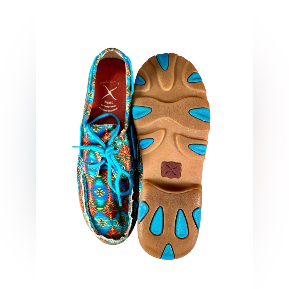 Twisted X Women’s Canvas Mocassin Moc Boat Shoes 8.5 M - Picture 13 of 16
